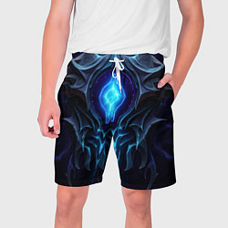 Шорты на шнурке мужские Магическая синяя абстракция, цвет: 3D-принт