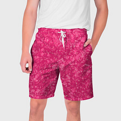 Шорты на шнурке мужские Яркий розовый абстракция, цвет: 3D-принт