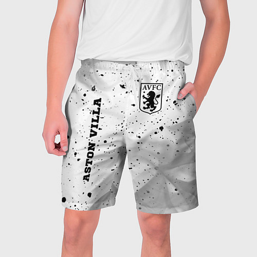 Мужские шорты Aston Villa sport на светлом фоне вертикально / 3D-принт – фото 1