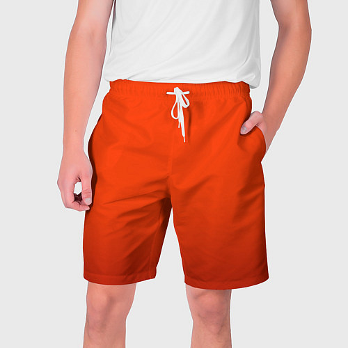Мужские шорты Пылкий красно-оранжевый градиент / 3D-принт – фото 1