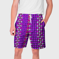 Мужские шорты Фиолетовые плитки