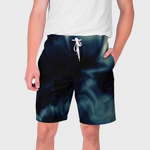 Мужские шорты Абстрактный тёмно-синий / 3D-принт – фото 1