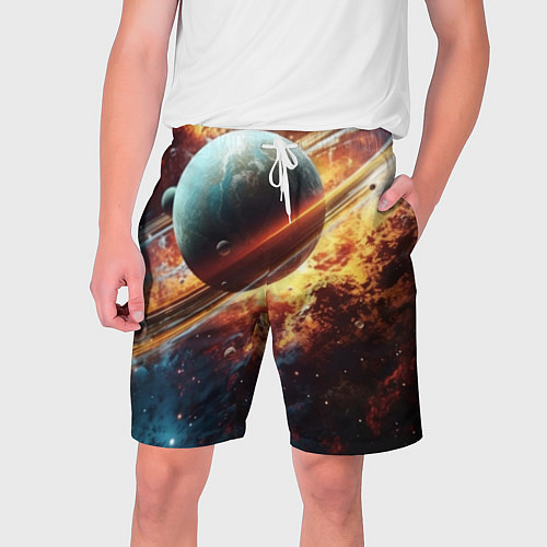 Мужские шорты Большая планета / 3D-принт – фото 1