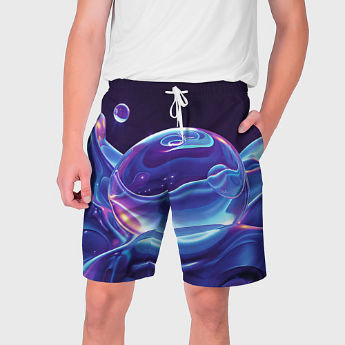 Мужские шорты Космические мыльные пузыри / 3D-принт – фото 1