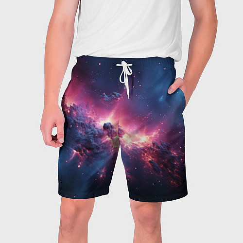 Мужские шорты Взрыв в космосе / 3D-принт – фото 1