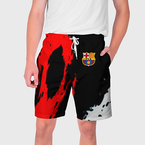 Мужские шорты Barcelona fc краски спорт / 3D-принт – фото 1