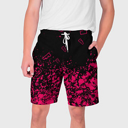 Шорты на шнурке мужские Fortnite розовый стиль геймер, цвет: 3D-принт