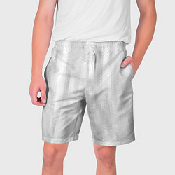 Шорты на шнурке мужские Светлый серый абстрактные полосы, цвет: 3D-принт