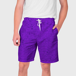 Мужские шорты Сочный фиолетовый в полоску