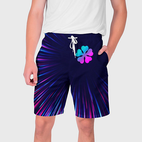 Мужские шорты Black Clover neon blast lines / 3D-принт – фото 1
