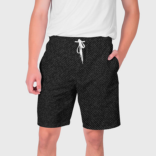 Мужские шорты Текстурированный чёрно-серый / 3D-принт – фото 1