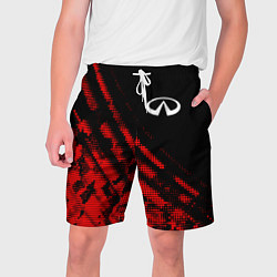 Шорты на шнурке мужские Infiniti sport grunge, цвет: 3D-принт