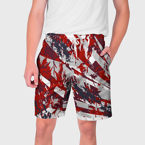 Мужские шорты Яркий абстрактный узор для спорта / 3D-принт – фото 1