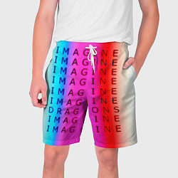 Мужские шорты Imagine Dragons neon rock
