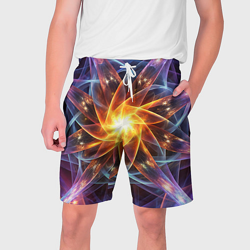 Мужские шорты Закрученная абстракция / 3D-принт – фото 1