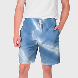 Шорты на шнурке мужские Снежный покров, цвет: 3D-принт