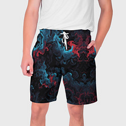 Шорты на шнурке мужские Цветные клубы дыма, цвет: 3D-принт