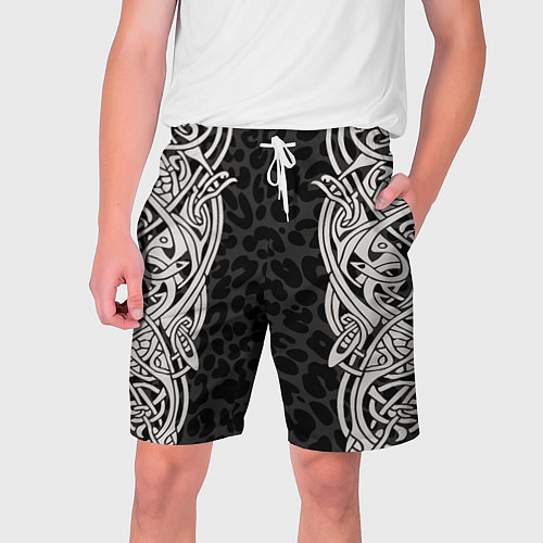 Мужские шорты Скандинавский кельтский узор / 3D-принт – фото 1
