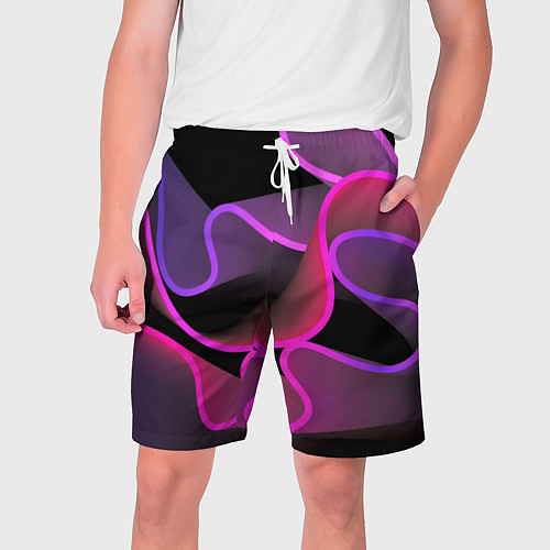 Мужские шорты Линейная геометрия / 3D-принт – фото 1