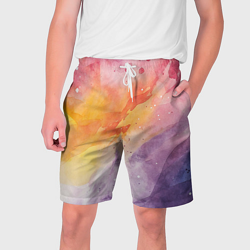 Мужские шорты Краски акварели / 3D-принт – фото 1