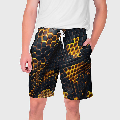 Мужские шорты Текстура змеи / 3D-принт – фото 1