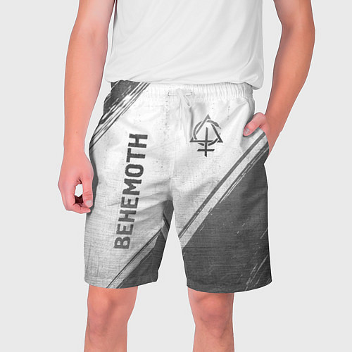 Мужские шорты Behemoth - white gradient вертикально / 3D-принт – фото 1