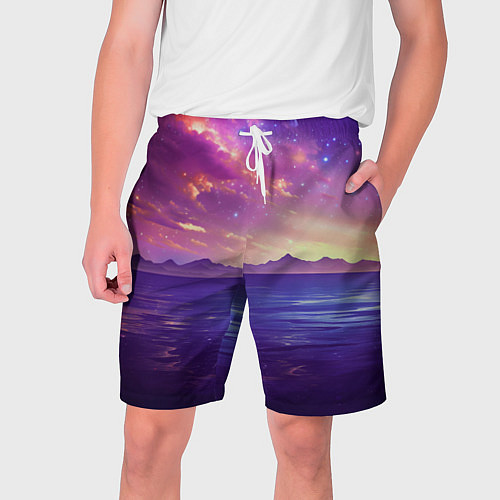 Мужские шорты Волшебная галактика / 3D-принт – фото 1
