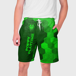 Мужские шорты Poppy Playtime - green gradient по-вертикали