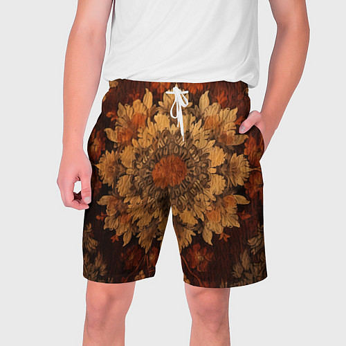 Мужские шорты Узор в старинном стиле / 3D-принт – фото 1