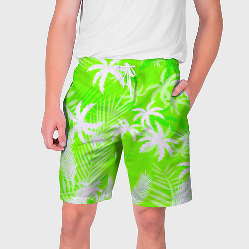 Мужские шорты Кислотные тропики / 3D-принт – фото 1