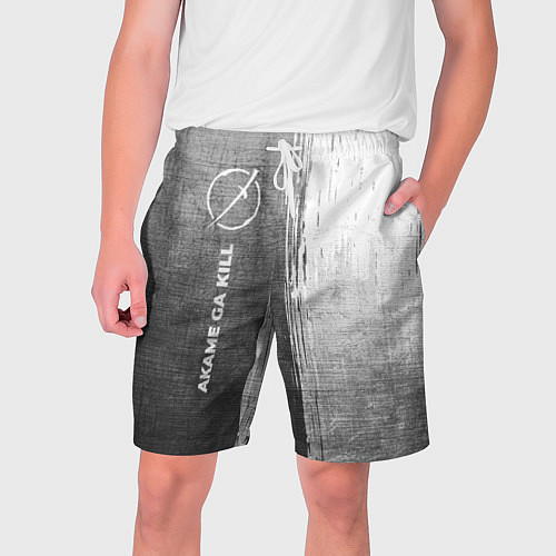 Мужские шорты Akame ga Kill - grey gradient по-вертикали / 3D-принт – фото 1