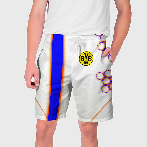 Мужские шорты Borussia geometry sport / 3D-принт – фото 1