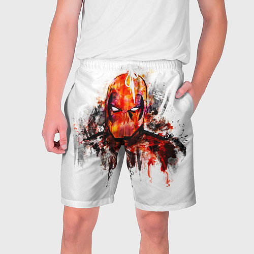 Мужские шорты Дэдпул краски / 3D-принт – фото 1