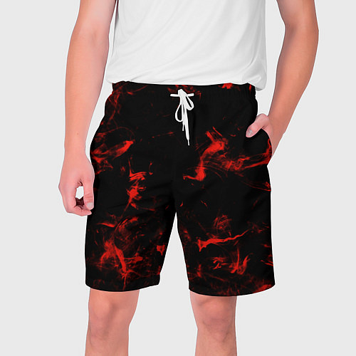 Мужские шорты Color red black / 3D-принт – фото 1