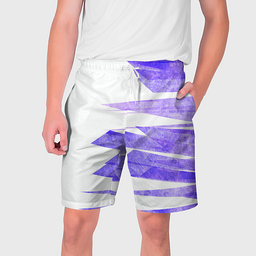 Мужские шорты Color white purple / 3D-принт – фото 1