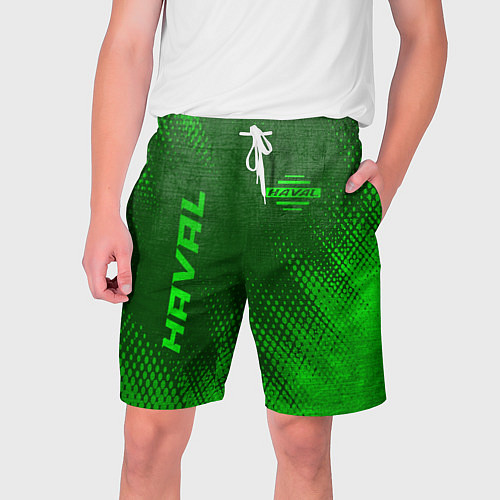 Мужские шорты Haval - green gradient вертикально / 3D-принт – фото 1