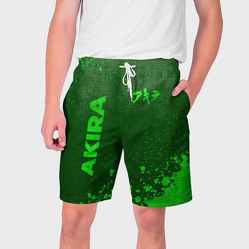 Мужские шорты Akira - green gradient вертикально / 3D-принт – фото 1