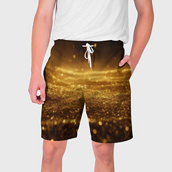 Мужские шорты Золотая пыль на черном