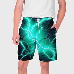Мужские шорты Color light blue black