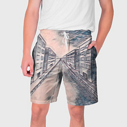 Мужские шорты Сумрачный город