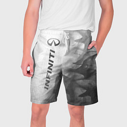 Шорты на шнурке мужские Infiniti - white gradient по-вертикали, цвет: 3D-принт