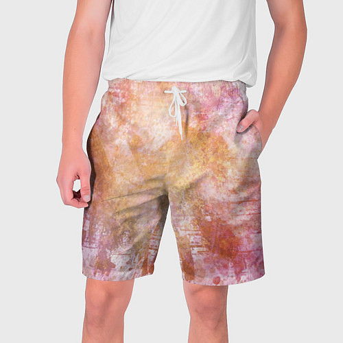 Мужские шорты Абстракция - atomic gold / 3D-принт – фото 1