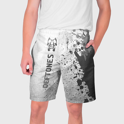 Мужские шорты Deftones - white gradient по-вертикали / 3D-принт – фото 1