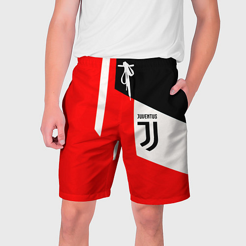 Мужские шорты Juventus sport geometry / 3D-принт – фото 1
