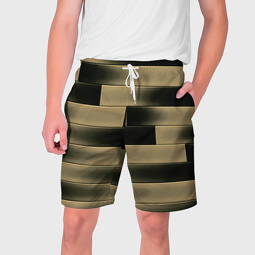 Мужские шорты Color yellow square / 3D-принт – фото 1