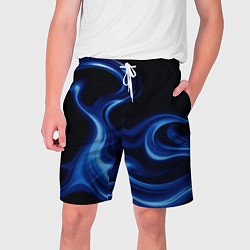 Шорты на шнурке мужские Color blue smoke, цвет: 3D-принт