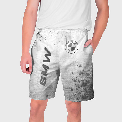 Мужские шорты BMW - white gradient вертикально / 3D-принт – фото 1