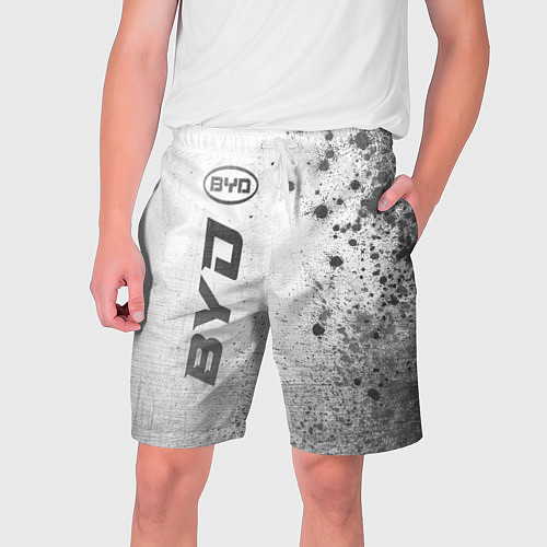 Мужские шорты BYD - white gradient по-вертикали / 3D-принт – фото 1