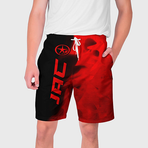 Мужские шорты JAC - red gradient по-вертикали / 3D-принт – фото 1