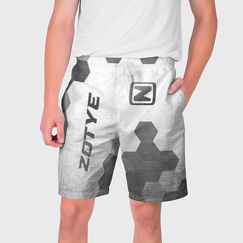 Мужские шорты Zotye - white gradient вертикально / 3D-принт – фото 1